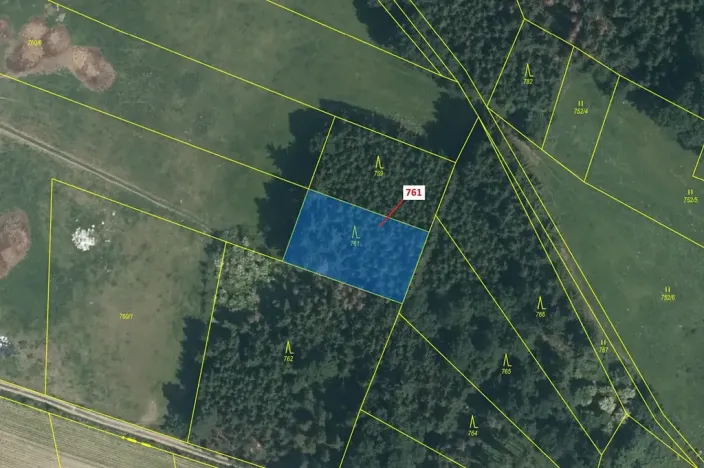 Dražba lesa, Zvěstov, 1092 m2