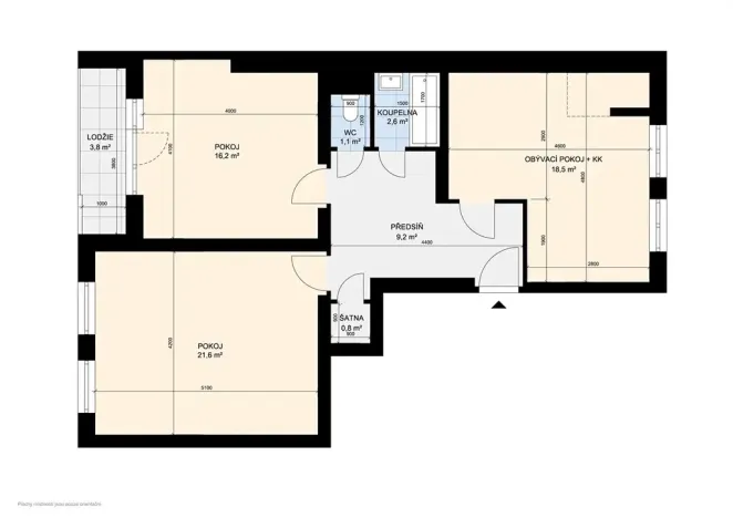 Prodej bytu 3+kk, Praha - Libeň, Sokolovská, 74 m2