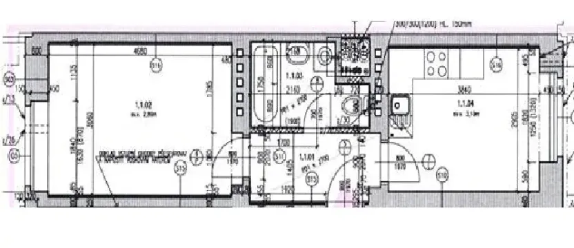 Pronájem bytu 1+1, Praha - Smíchov, Podbělohorská, 34 m2
