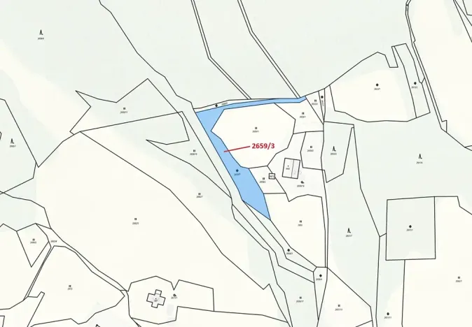 Dražba pozemku, Valašská Bystřice, 1928 m2