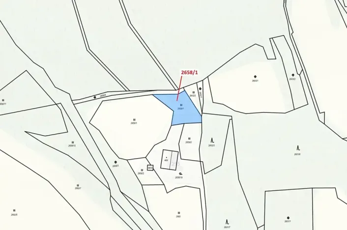 Dražba louky, Valašská Bystřice, 749 m2