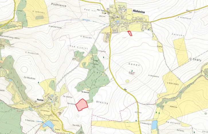 Prodej pole, Hlohovice, 25592 m2