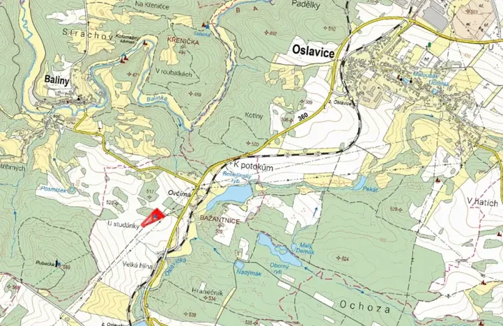 Prodej pole, Oslavička, 7413 m2