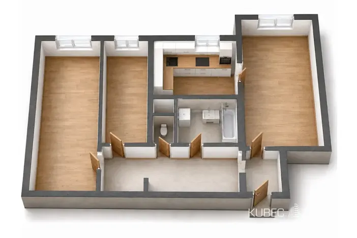 Prodej bytu 3+1, Tábor, Minská, 67 m2