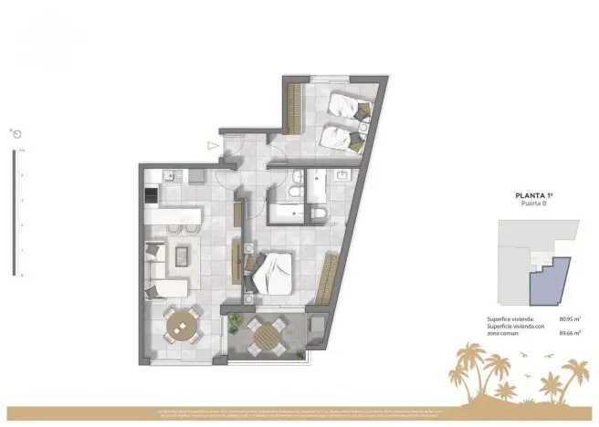 Prodej bytu 3+kk, Guardamar del Segura, Alicante, Španělsko, 72 m2
