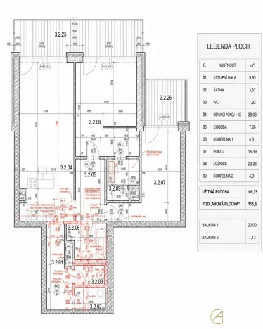 Prodej bytu 3+kk, Praha - Břevnov, Na Petřinách, 116 m2