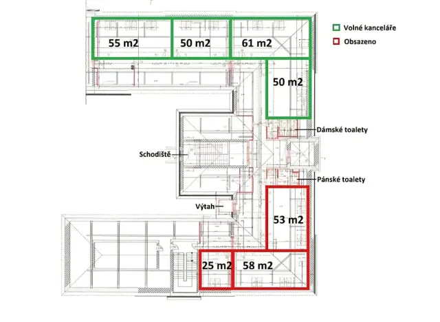Pronájem kanceláře, Ostrava - Zábřeh, Dolní, 243 m2