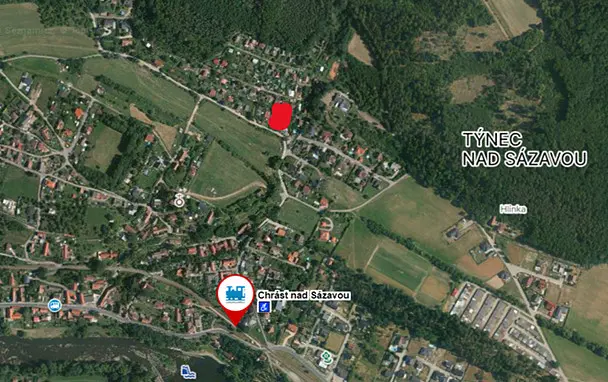 Prodej pozemku, Týnec nad Sázavou - Chrást nad Sázavou, 949 m2