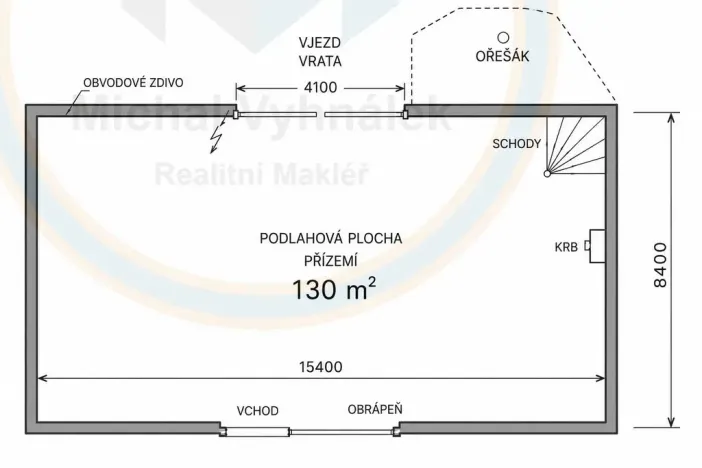 Pronájem komerční, Hrobce, 130 m2
