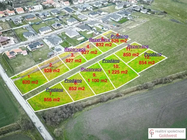 Prodej pozemku, Rožďalovice, 820 m2