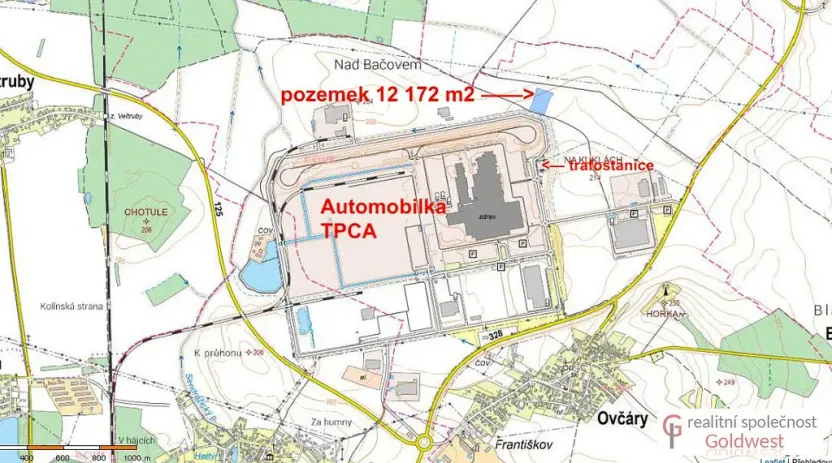 Prodej komerčního pozemku, Ovčáry, 12172 m2