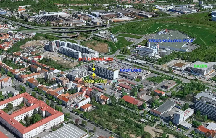 Pronájem bytu 2+kk, Brno, U Červeného mlýna, 53 m2