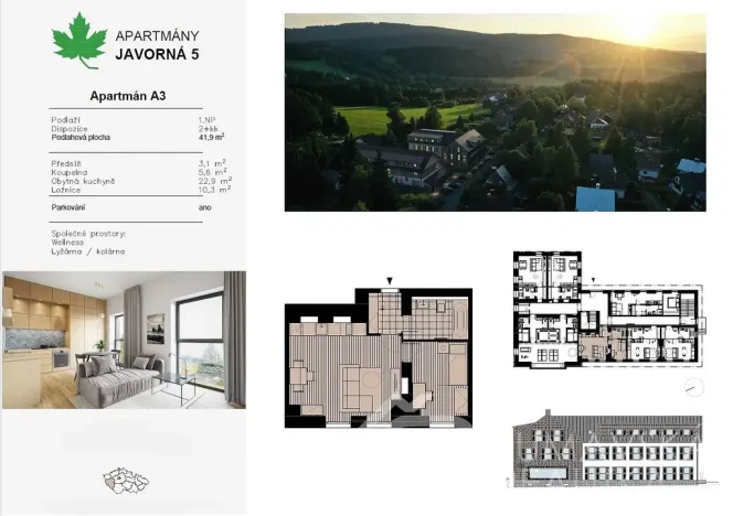 Prodej bytu 2+kk, Čachrov - Javorná, 45 m2