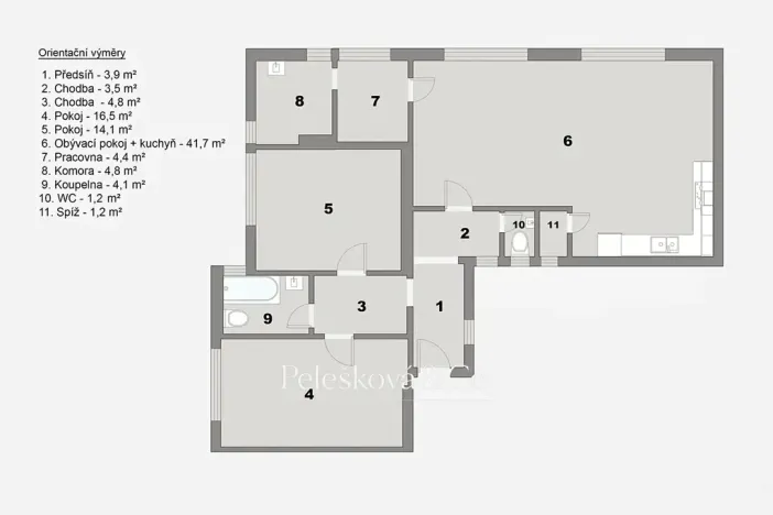 Prodej bytu 3+kk, Praha - Žižkov, Viklefova, 100 m2