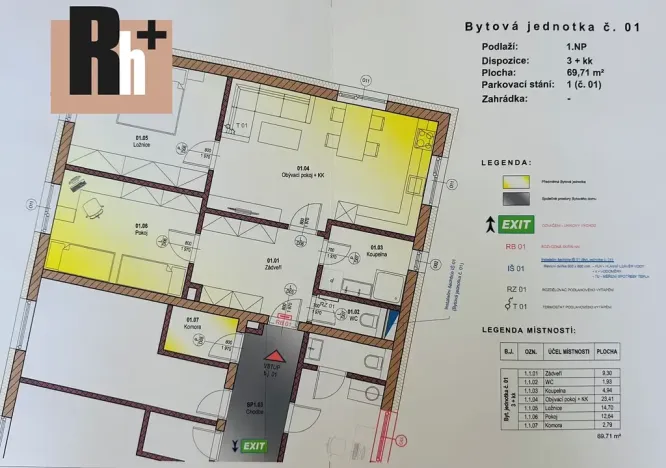 Prodej bytu 3+kk, Ostrava, Opavská, 70 m2