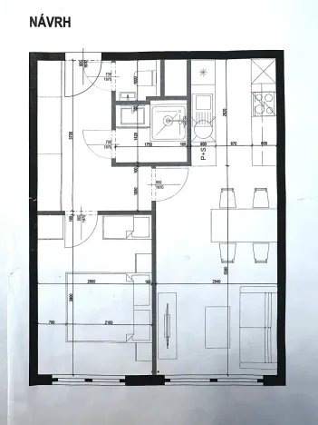Pronájem bytu 2+kk, Praha - Motol, Ježovská, 42 m2