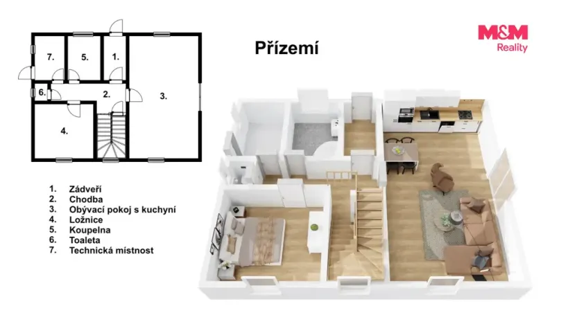 Prodej rodinného domu, Hřibiny-Ledská - Ledská, 156 m2