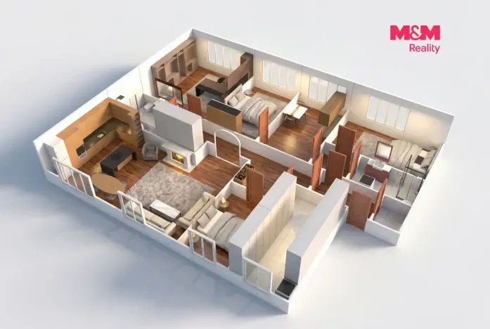 Prodej atypického bytu, Praha, Nuselská, 171 m2