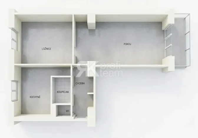 Prodej bytu 2+1, Ostrava, Ukrajinská, 57 m2