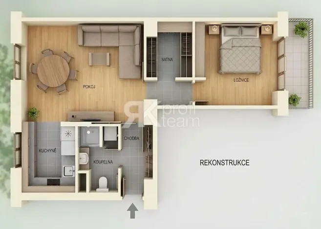 Prodej bytu 2+1, Ostrava, Ukrajinská, 57 m2