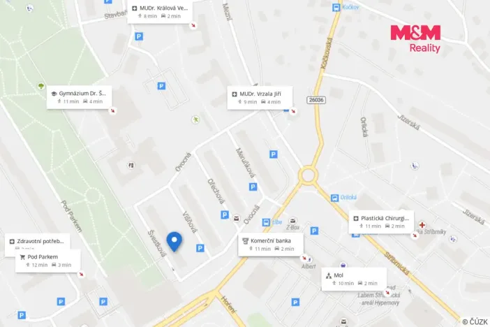 Prodej bytu 1+1, Ústí nad Labem - Severní Terasa, Švestková, 36 m2