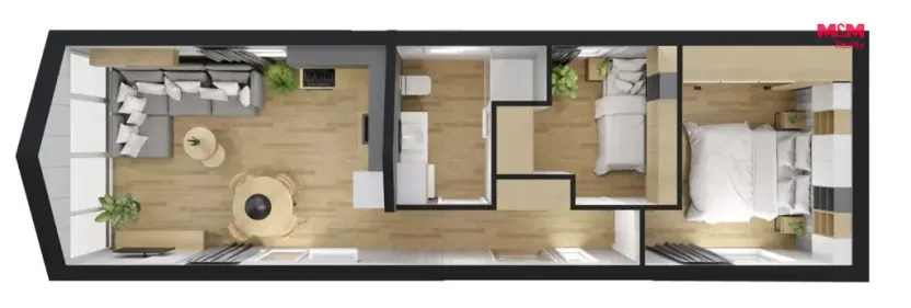 Prodej rodinného domu, Uničov - Nová Dědina, 55 m2