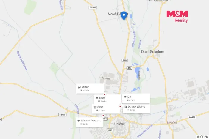Prodej rodinného domu, Uničov - Nová Dědina, 55 m2