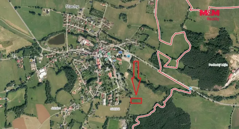Prodej pozemku pro bydlení, Stachy, 2388 m2