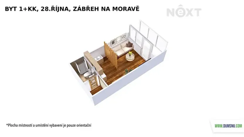 Prodej bytu 1+kk, Zábřeh, 28. října, 19 m2