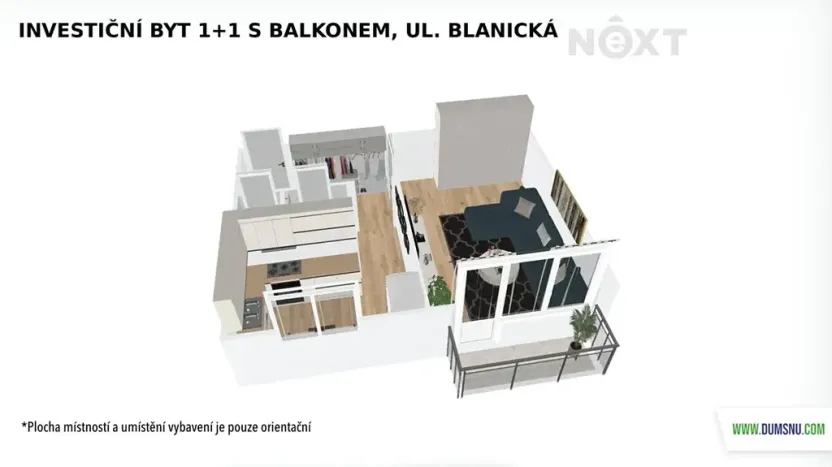 Prodej bytu 1+1, Šumperk, Blanická, 39 m2