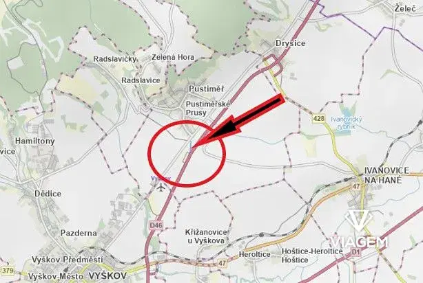 Prodej podílu pole, Pustiměř, 2379 m2