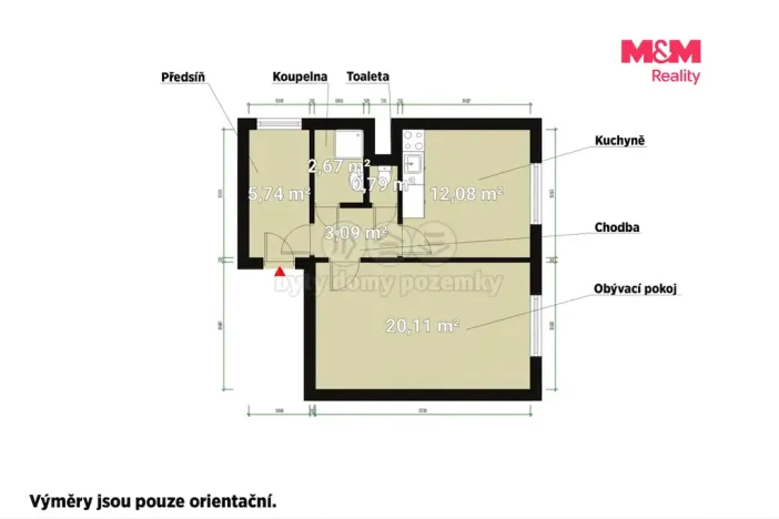 Pronájem bytu 1+1, Klatovy - Klatovy II, K Letišti, 44 m2