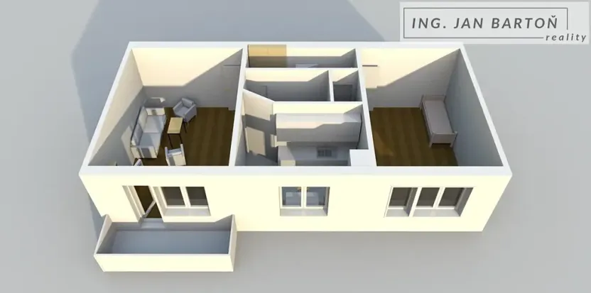 Pronájem bytu 2+1, Jihlava, Kollárova, 55 m2
