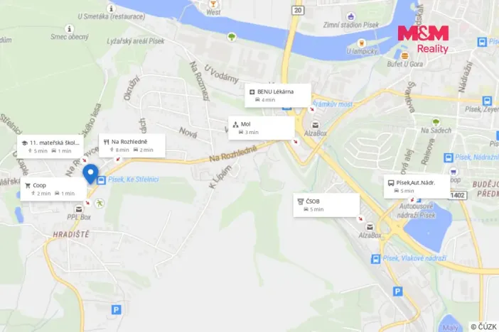 Prodej bytu 3+1, Písek - Hradiště, Ke Střelnici, 88 m2