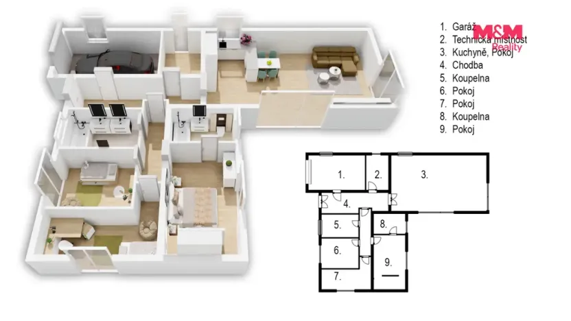 Prodej rodinného domu, Třebívlice, Masarykova, 143 m2