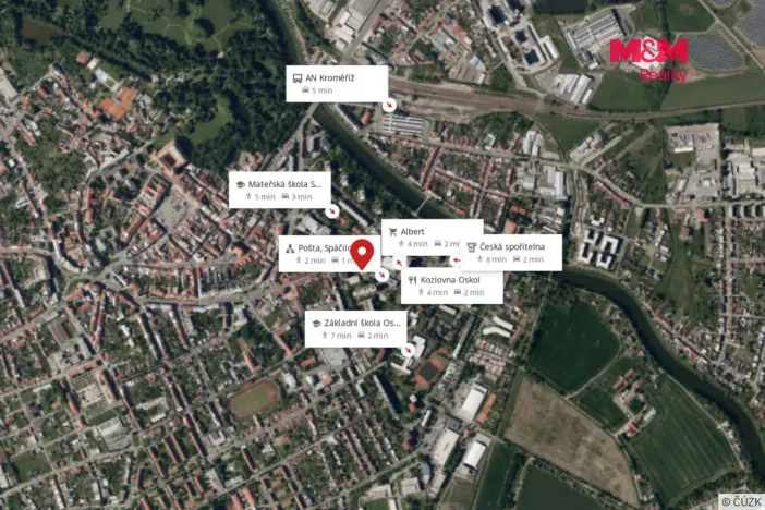 Pronájem bytu 1+kk, Kroměříž, Oskol, 27 m2