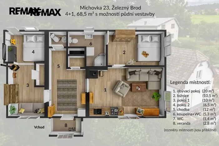 Prodej rodinného domu, Koberovy, 159 m2