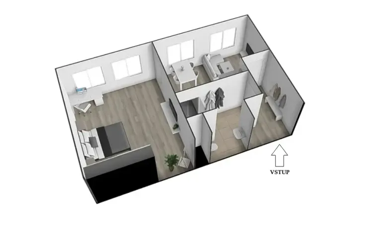 Prodej bytu 2+kk, Letovice, Komenského, 50 m2