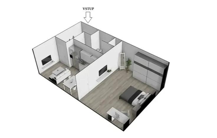 Prodej bytu 2+kk, Letovice, Komenského, 50 m2