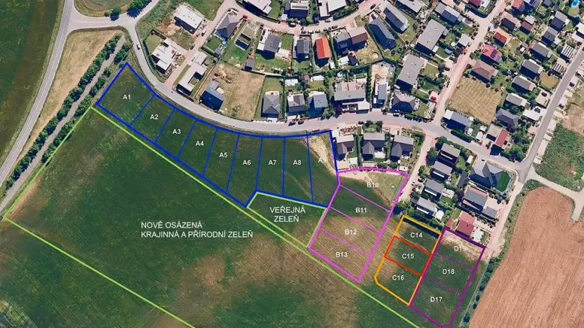 Prodej pozemku pro bydlení, Hrušovany u Brna, Pod Střediskem, 611 m2