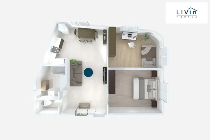 Pronájem bytu 3+kk, Olomouc, Husitská, 55 m2