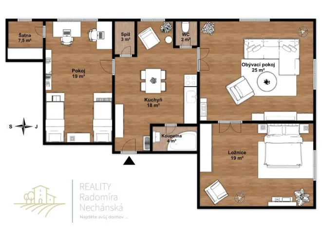 Prodej bytu 3+1, Mělník, Pražská, 98 m2