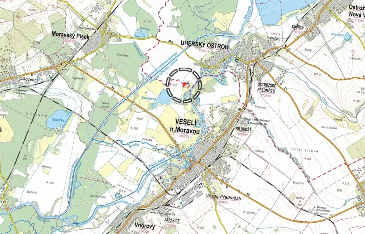 Prodej lesa, Veselí nad Moravou, 6378 m2
