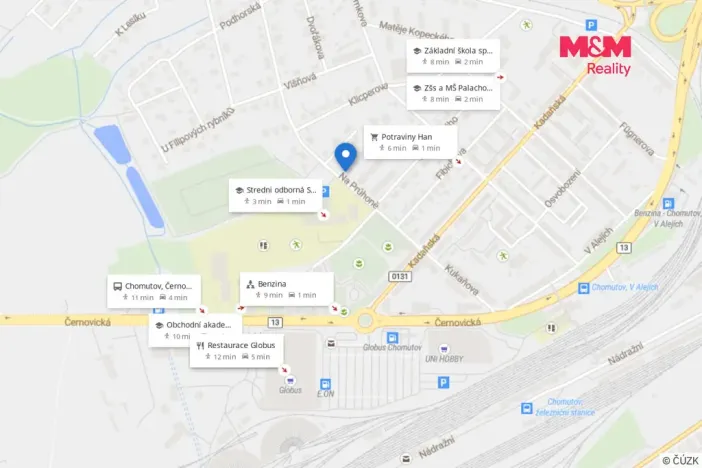 Prodej bytu 3+1, Chomutov, Komenského, 64 m2