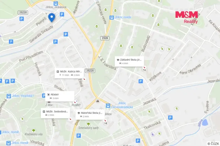 Pronájem bytu 1+1, Jirkov, Generála Svobody, 42 m2