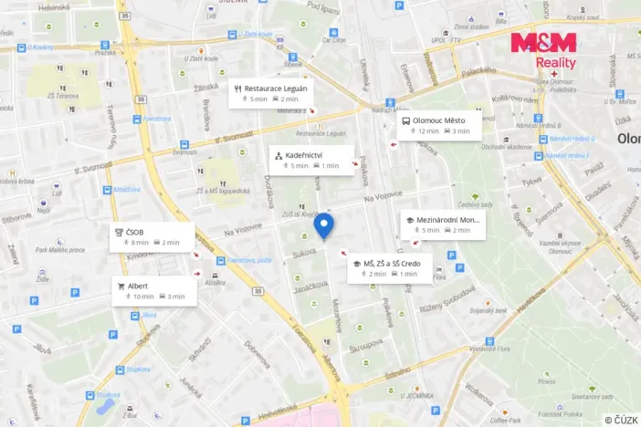 Prodej bytu 3+1, Olomouc, Mozartova, 65 m2
