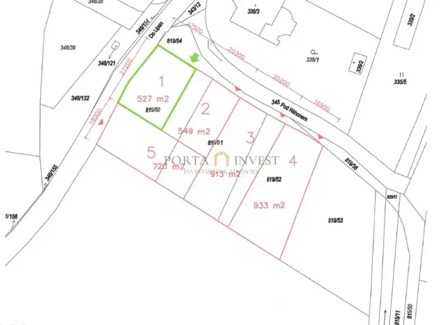 Prodej pozemku pro bydlení, Praha - Kolovraty, Do Lipan, 526 m2