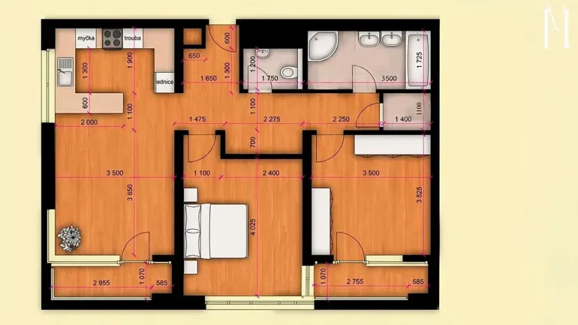 Prodej bytu 3+kk, Plzeň, Sladová, 87 m2