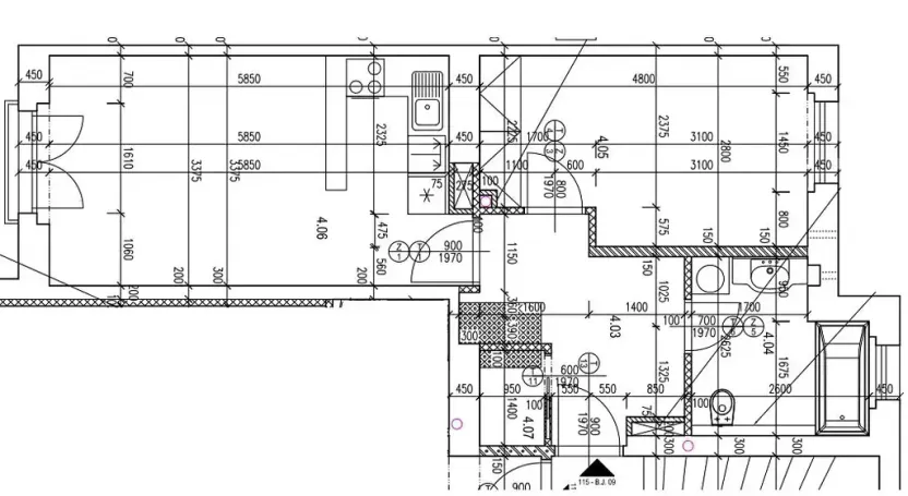 Pronájem bytu 2+kk, Praha - Strašnice, Černokostelecká, 47 m2