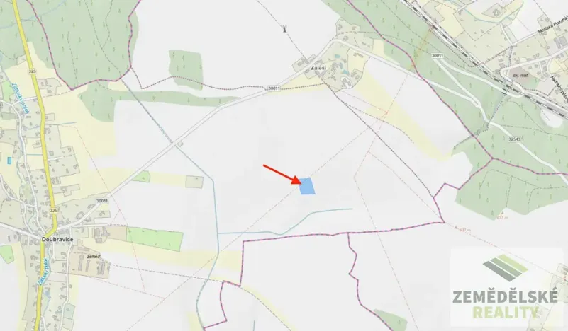 Prodej podílu pole, Doubravice, 36202 m2